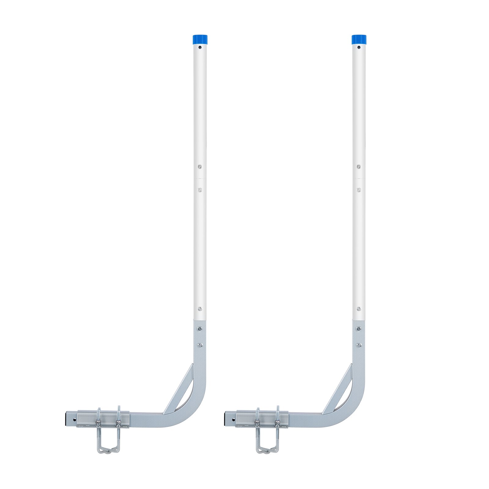 VEVOR Bootsanhängerführung 775 mm / 1205 mm, 0-10 cm Einstellbare Breite, Anhängerführung aus Hochfestem Stahl mit PVC-Rohren, Passend für Skiboote Kompakte Fischerboote Kleine Segelboote