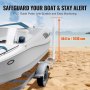 VEVOR L-Form 1,2 m Anhängerpfahl Bootsanhänger Anleitung Kurbelstütze Bootsführung, 16 cm Einstellbare Breite Boat Trailer Guide-on, Ersatzteile und Zubehör für Skiboot Fischerboot Segelbootanhänger