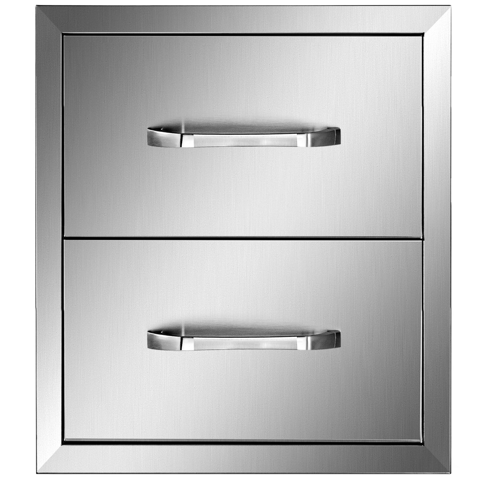 Bbq Doppelschubladen Schubfach 40x54cm Edelstahlschrank Kommode Holzkohlegrill