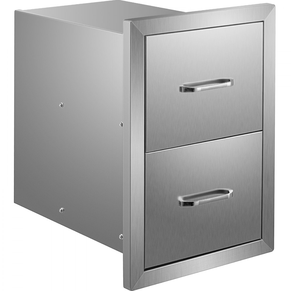 Vevor Grillschrank Edelstahl Bbq Doppelschubladen 385x565x520 Mm Außenküche