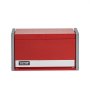 VEVOR Tool Box 218.4 x 118 x 120 mm, Tool Chest with 3 Drawers, Tool Case with EVA Inserts and PP Foot Pads, Robust Steel with Ball Bearing Opening and Powder Coating, Red