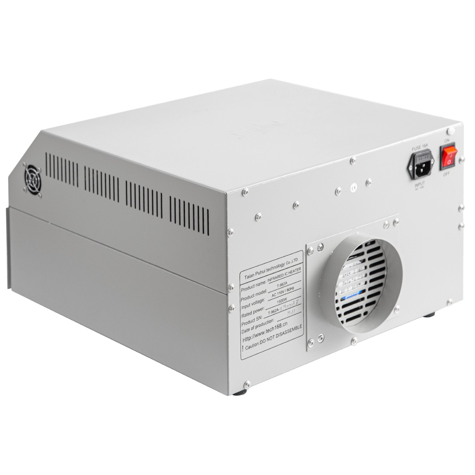 VEVOR Rückfluss Schweißmaschine T962A, Reflow-Schweißer AC220V 50Hz, Reflow Station 1500 W, Reflow Lötmaschine, Reflow Soldering Machine 300 x 320 mm LCD, für CHIP, SOP, PLCC, QFP, BGA usw.