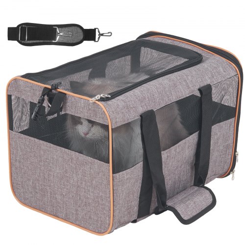 Wouapy Transporttasche Mit Rollen Für Haustiere – Nylon, 35x29x35 Cm – Mit Netzen & Ausziehbarer Griff
