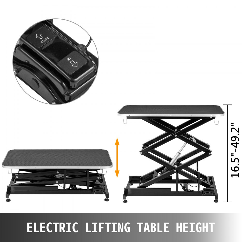 Trimmtisch Schertisch Pflegetisch Schwarz Doppelte„x“ -stütze Sicher