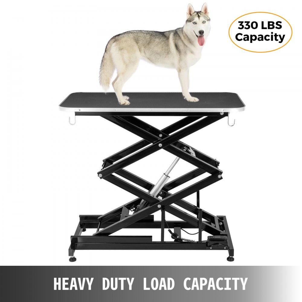 Trimmtisch Schertisch Pflegetisch Schwarz Doppelte„x“ -stütze Sicher