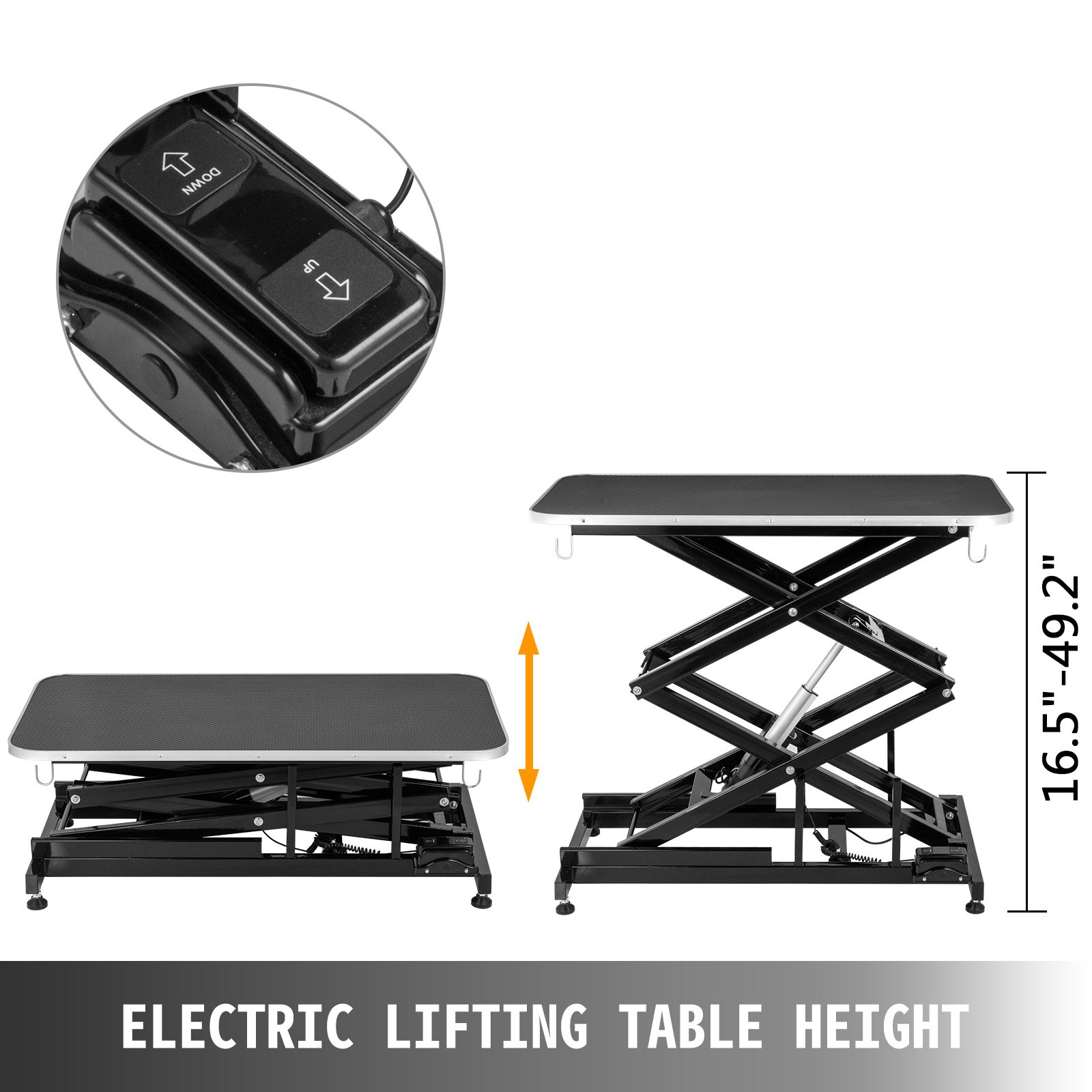 Trimmtisch Schertisch Pflegetisch Schwarz Doppelte„x“ -stütze Sicher