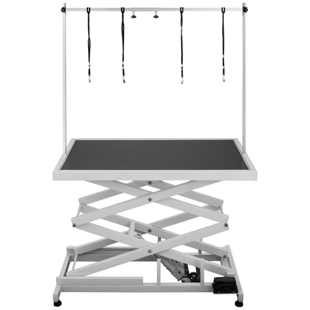 Trimmtisch Schertisch Pflegetisch Weiß Höhenverstellbar Ankleiden Sicher