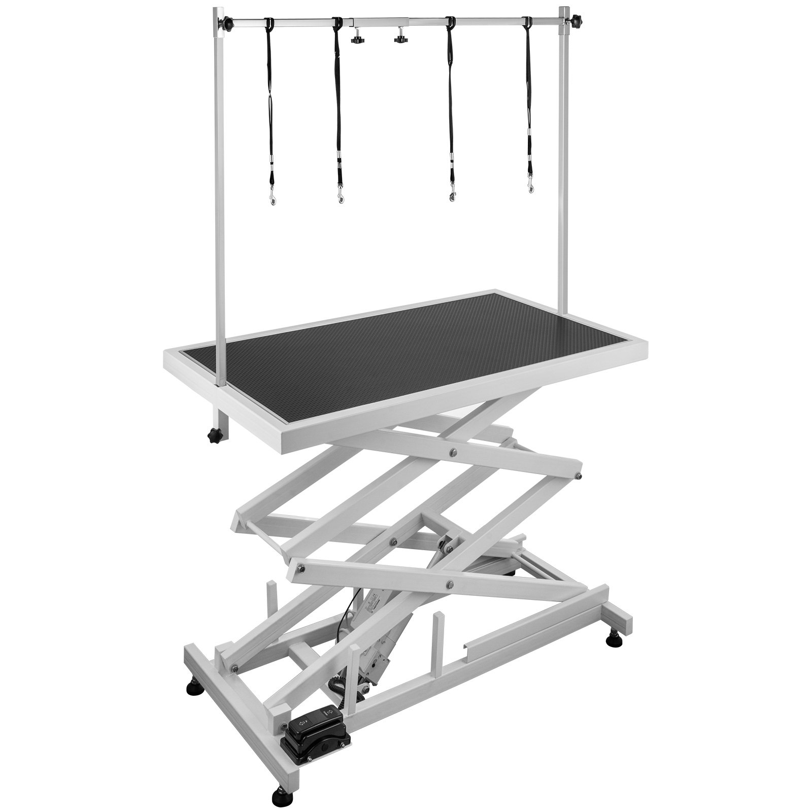 Trimmtisch Schertisch Pflegetisch Weiß Höhenverstellbar Ankleiden Sicher