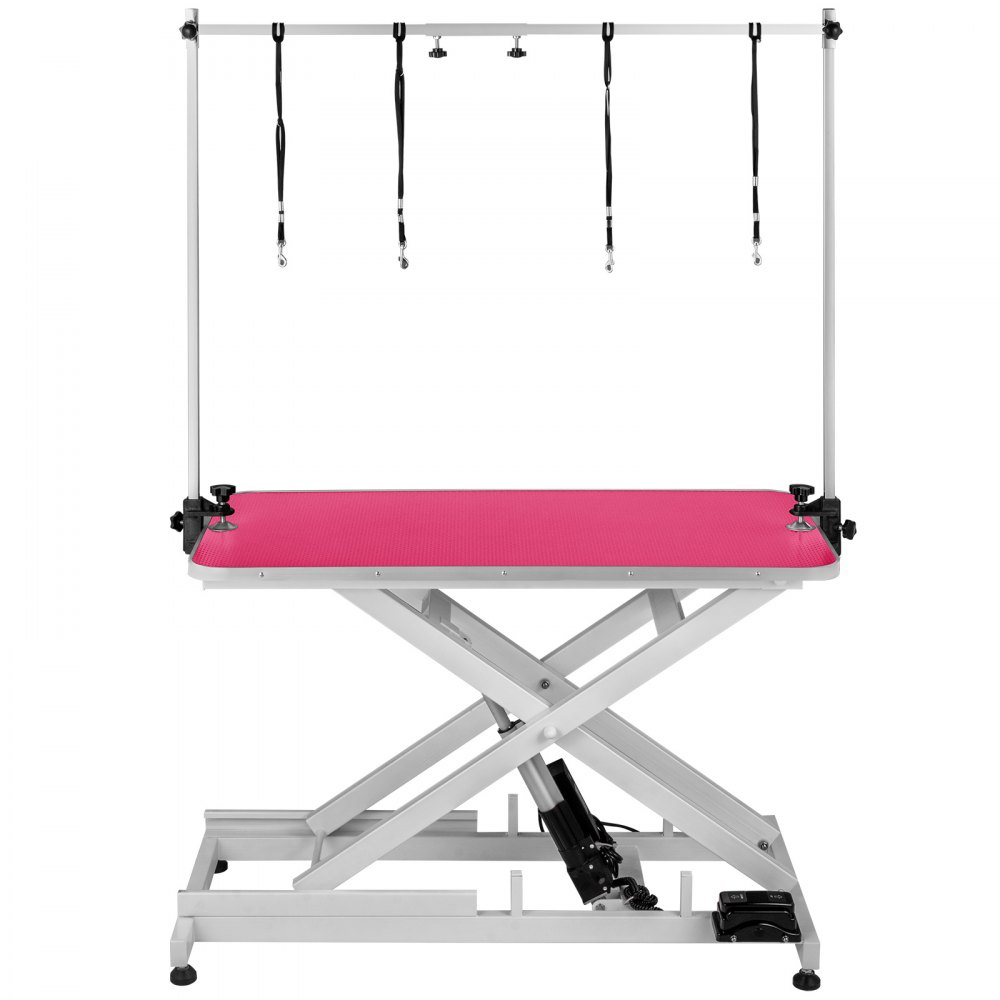 Trimmtisch Schertisch Pflegetisch Rosa Höhenverstellbar Rutschfest „x“ -stütze