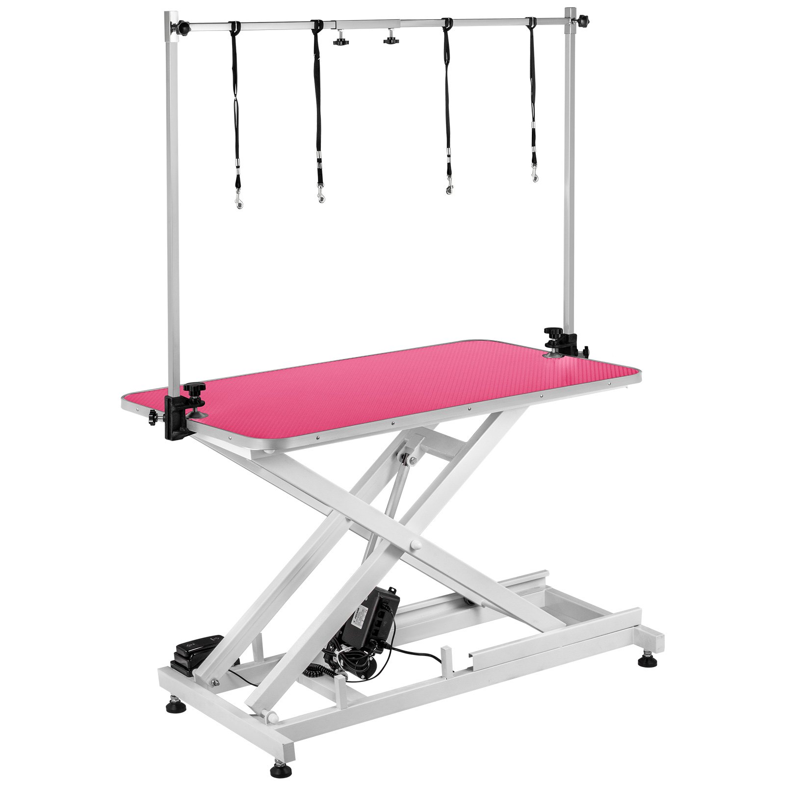 Trimmtisch Schertisch Pflegetisch Rosa Höhenverstellbar Rutschfest „x“ -stütze