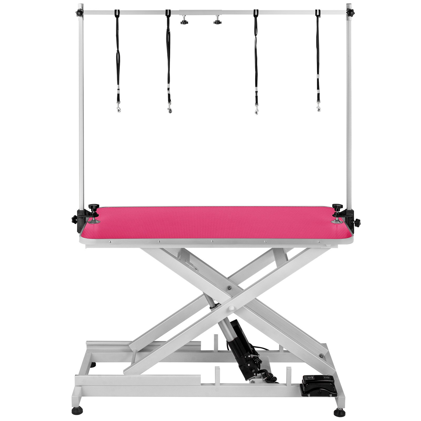 Trimmtisch Schertisch Pflegetisch Rosa Höhenverstellbar Rutschfest „x“ -stütze