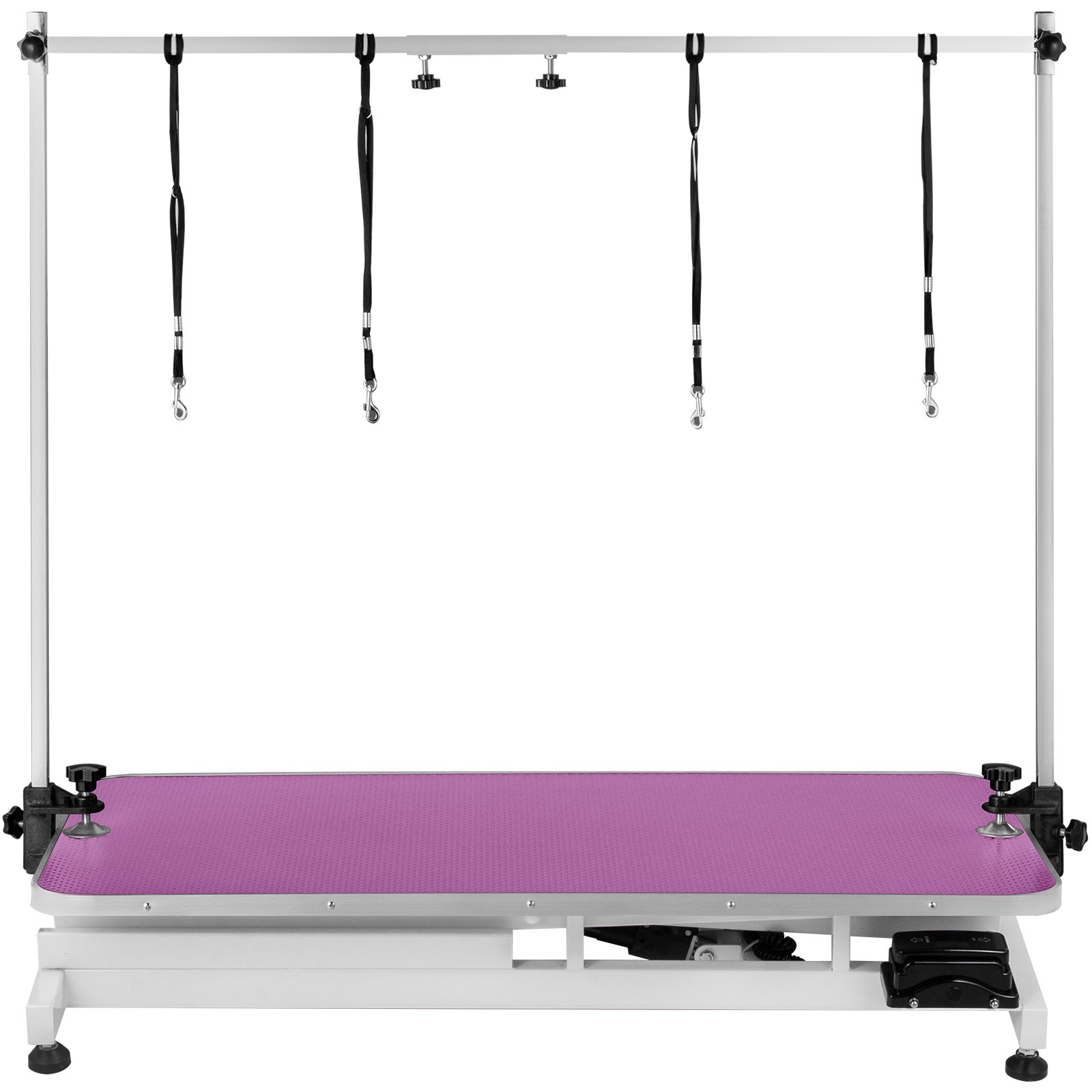 Trimmtisch Schertisch Pflegetisch Lila Höhenverstellbar Mit Galgen Tischplatte