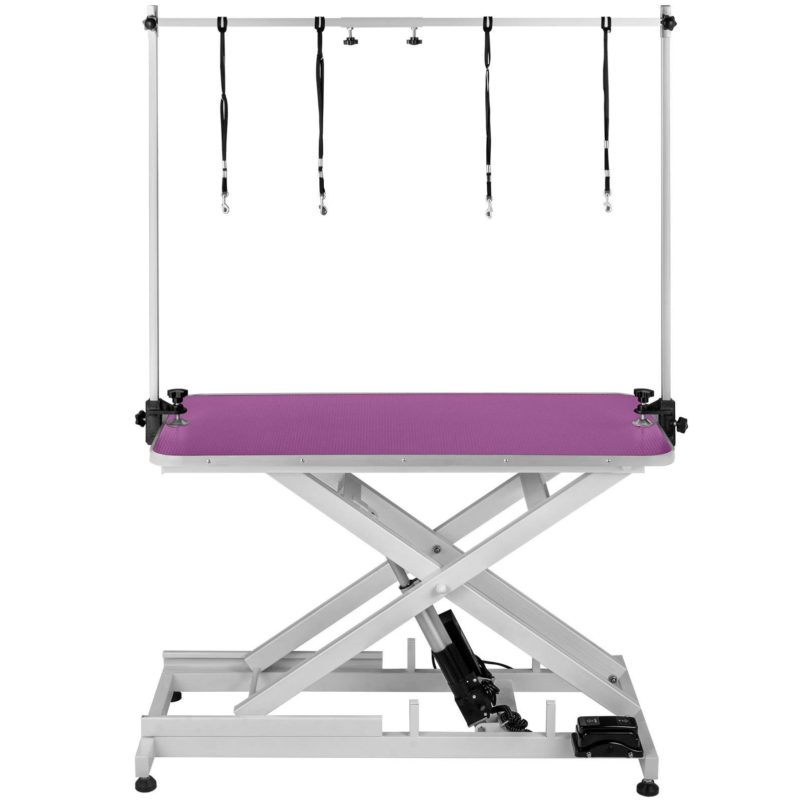 Trimmtisch Schertisch Pflegetisch Lila Höhenverstellbar Mit Galgen Tischplatte