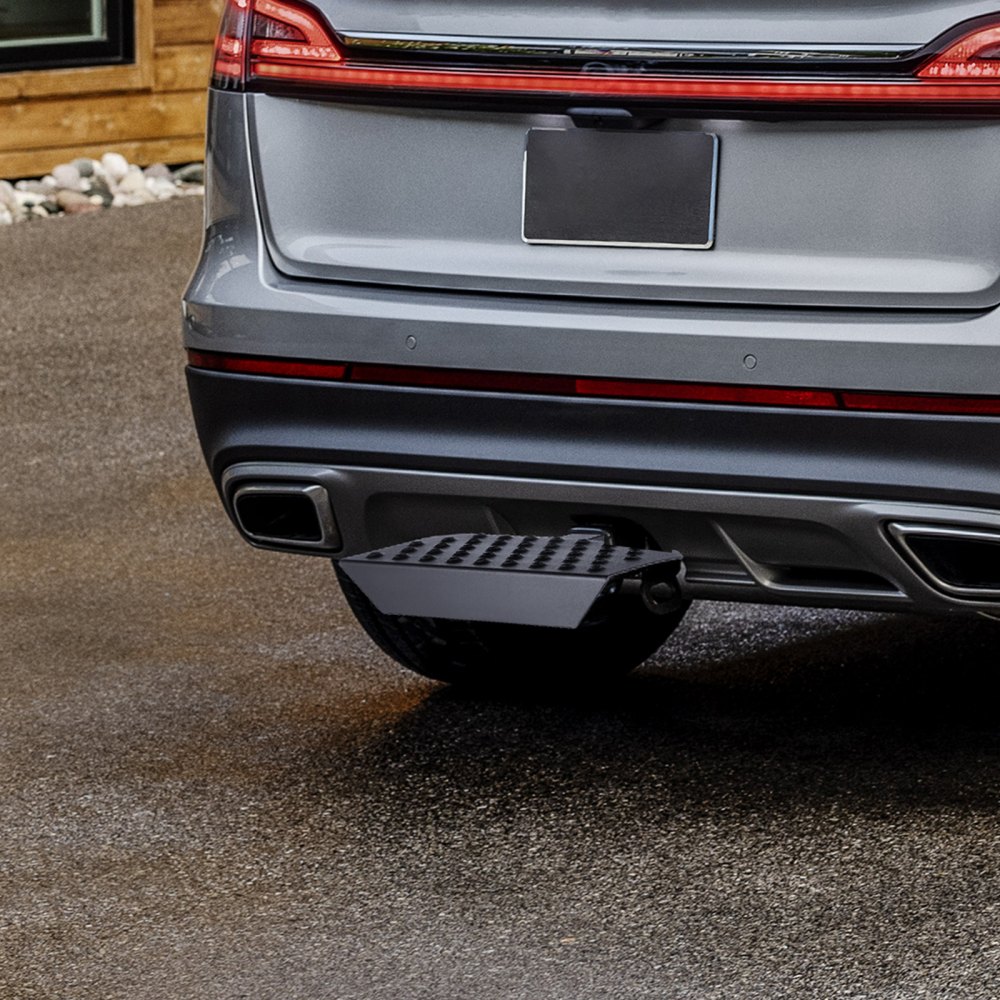 VEVOR Anhängerkupplungsstufe für 50,8 mm Empfänger, robuste Stahlkonstruktion mit 158,7 kg Tragkraft, Heckstoßstangenschutz mit Stiftverriegelung, 385 mm lang für Lkw SUV Pickup Anhänger