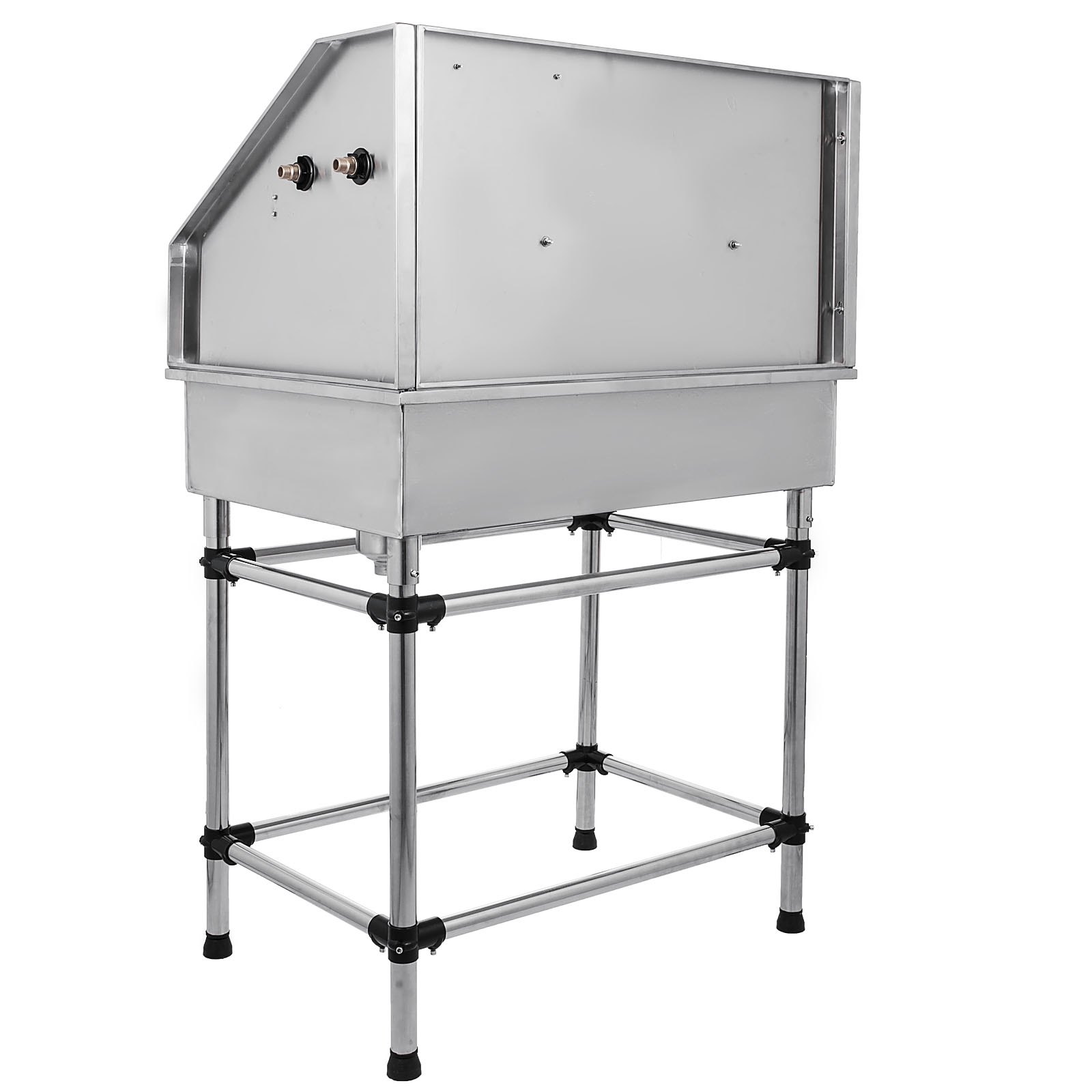 38" Edelstahl Pet Grooming Badewanne mit Wasserhahn für Small-Medium Pet