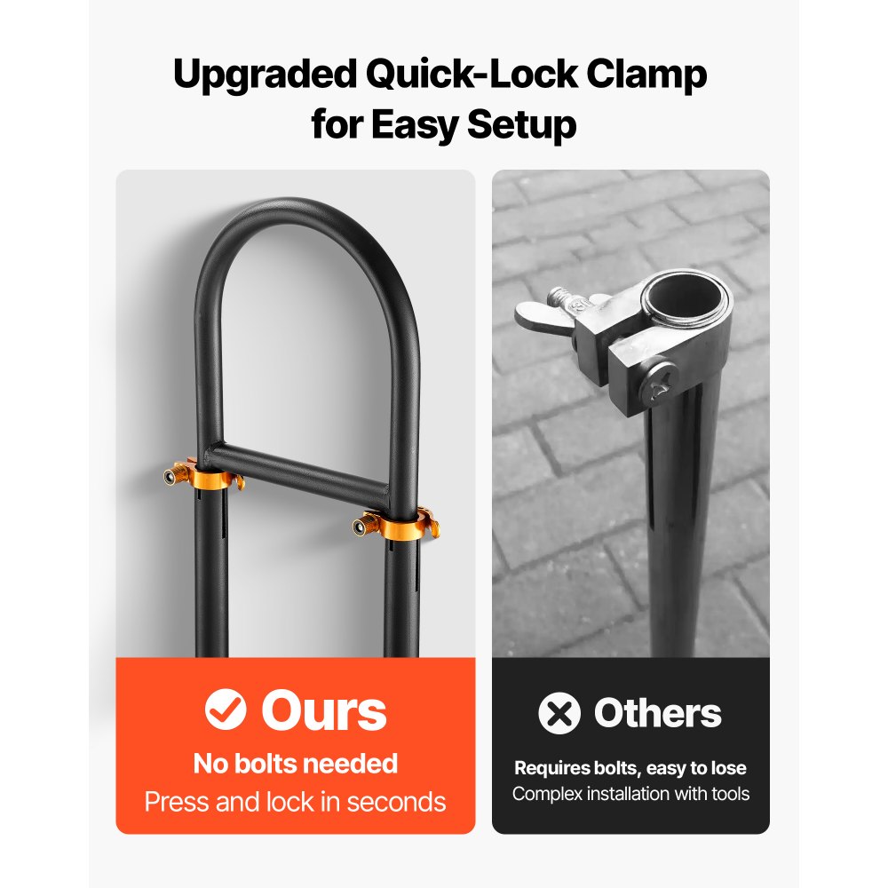 VEVOR Haltegriff für Golfwagen (450 x 235 x 905 mm) kompatibel mit den meisten Golfwagen mit Metallfußplatten, höhenverstellbarer (69,85-85,09 cm) Haltegriff aus Karbonstahl für den Rücksitz