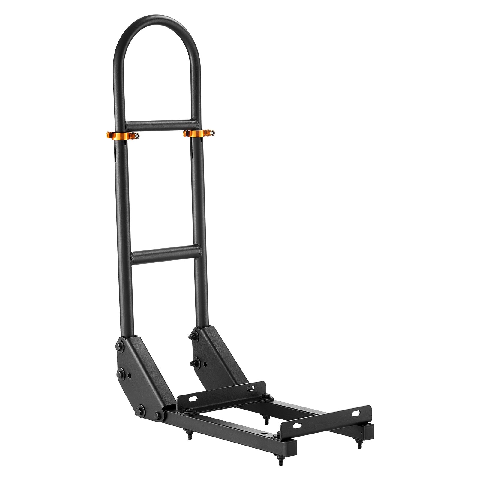 VEVOR Golf Cart Grab Bar, 450 x 235 x 905 mm, Compatible with Most Golf Carts with Metal Footplates, No Modification Needed, 27.5 to 33.5 Inch Height Adjustable Carbon Steel Rear Seat Grab Bar, Black