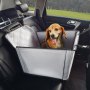 VEVOR Hundeautositz, wasserdichter Hundesitzerhöhung fürs Auto mit Stützrahmen, Haustierautositz mit ansteckbarer Sicherheitsleine, Hundeautobett für kleine, mittelgroße und große Hunde bis 18 kg, grau