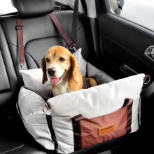 VEVOR Hunde Autositz Vorder-/Rücksitz Hundeautositz 585x560x330mm 11kg Grau