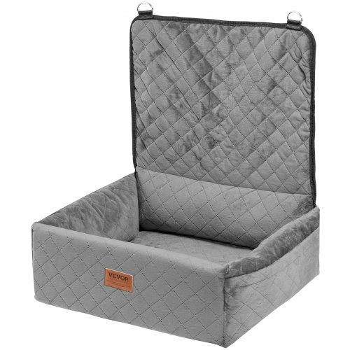 Petsfit Hunde-Autositz-Verlängerung – Bis 45 Kg, Grau, 59x31x30,5 Cm, Mit Staufach & Zusammenklappbar