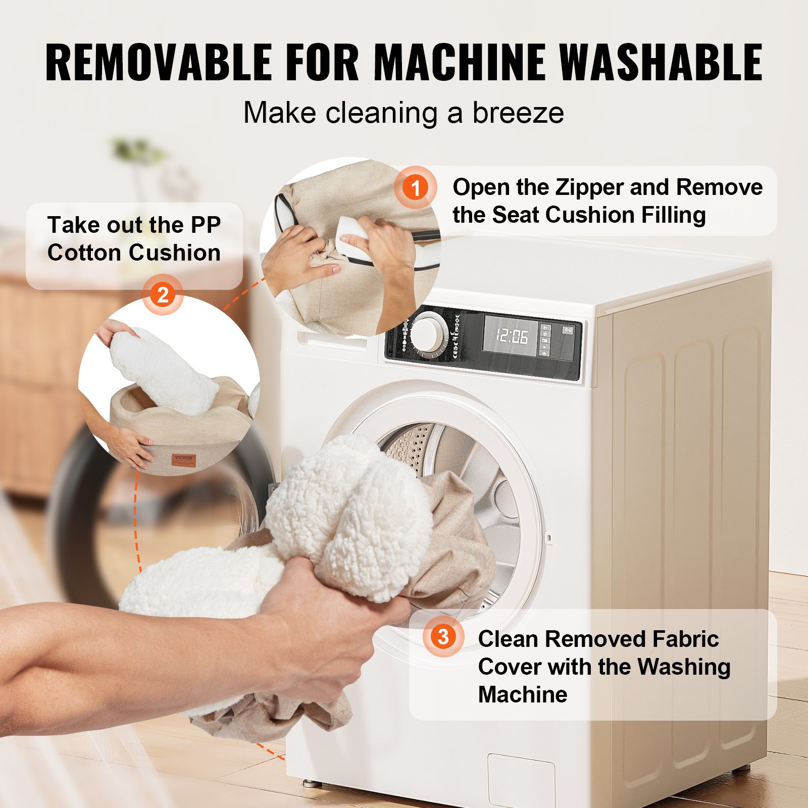 VEVOR Konsolen-Autositz für Hunde Mittelkonsolen-Hundesitzerhöhung für kleine Hunde, Haustier-Autositz für die Autoarmlehne mit ansteckbarer Leine, verstellbaren Gurten, trägt bis zu 8 lbs, Hellbraun