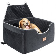 VEVOR Hunde Autositz Rücksitz Rückbank Hundesitz Auto 25kg 72x52x54mm Schwarz