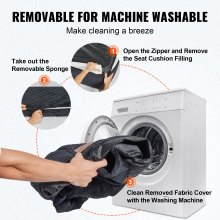 VEVOR Hundeautositz, Hundesitzerhöhung mit Aufbewahrungstasche, Haustierautositz mit ansteckbarer Sicherheitsleine, Schwammfüllung, Hundeautobett für mittelgroße und große Hunde bis 25 kg Schwarz