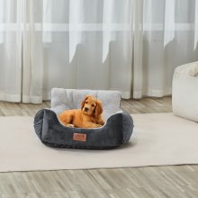 VEVOR Hunde Autositz Vorder/Rücksitz Hundesitz Auto 55x48x31cm 9kg Dunkelgrau