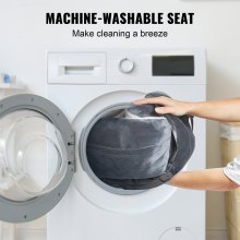 VEVOR Hundeautositz, Hundesitzerhöhung fürs Auto mit hoher Rückenlehne, Aufbewahrungstasche, ansteckbarer Sicherheitsleine, Füllung aus PP-Baumwolle, Hundeautobett für kleine Hunde bis 20 Pfund, Dunkelgrau