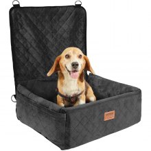 VEVOR Hunde Autositz Vorder/Rücksitz Hundesitz Auto 600x500x670mm 18kg Schwarz