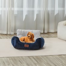 VEVOR Hunde Autositz Vorder/Rücksitz Hundesitz Auto 55x48x31cm 9kg Blau+Grau