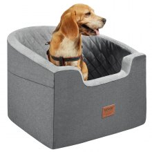 VEVOR Hunde Autositz Vorder/Rücksitz Hundesitz Auto 560x508x410mm 25kg Grau