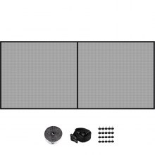 VEVOR Garagentor-Sichtschutz, Garagennetz, 18 x 7 Fuß, für 2 Autos, Magnetboden, robust