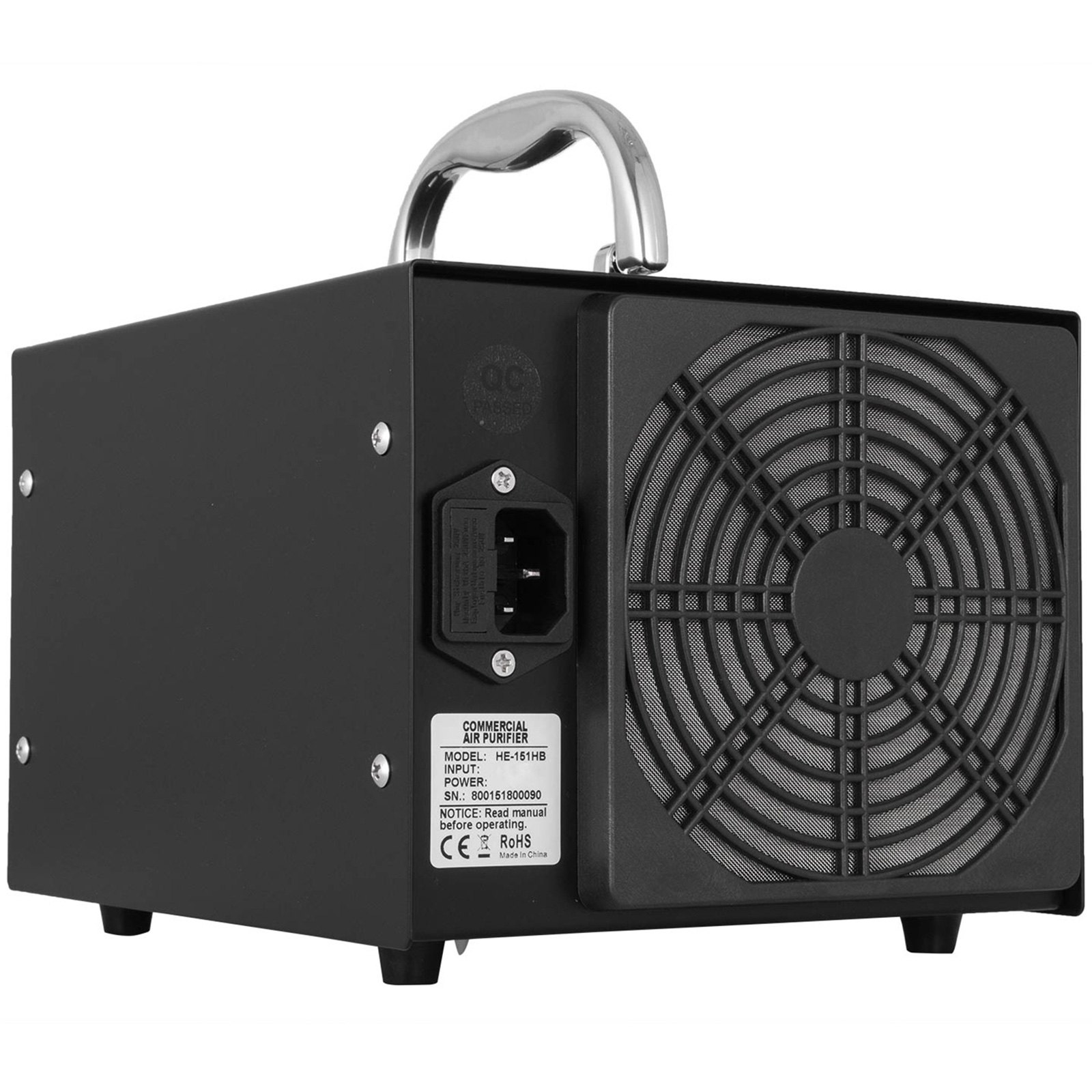 VEVOR Ozongenerator, 5,000mg/h Ozongeneratoren Ozon Generator Luftreiniger Ozongerät Air Cleaner Purifier, O3 Luftreiniger Ionisator Geruchsentferner mit Timer bis 120 min für Zimmer, Rauch, Autos
