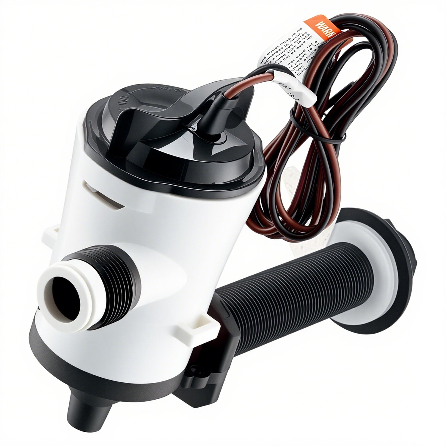 VEVOR 12 V 800 GPH Livewell-Belüftungspumpe für Boote mit abnehmbarem Motor, korrosionsbeständig, 90°-Bogenrohr, Tauchfähige Köderbrunnen-Livewell-Belüftungspumpe für Süß- und Salzwasser