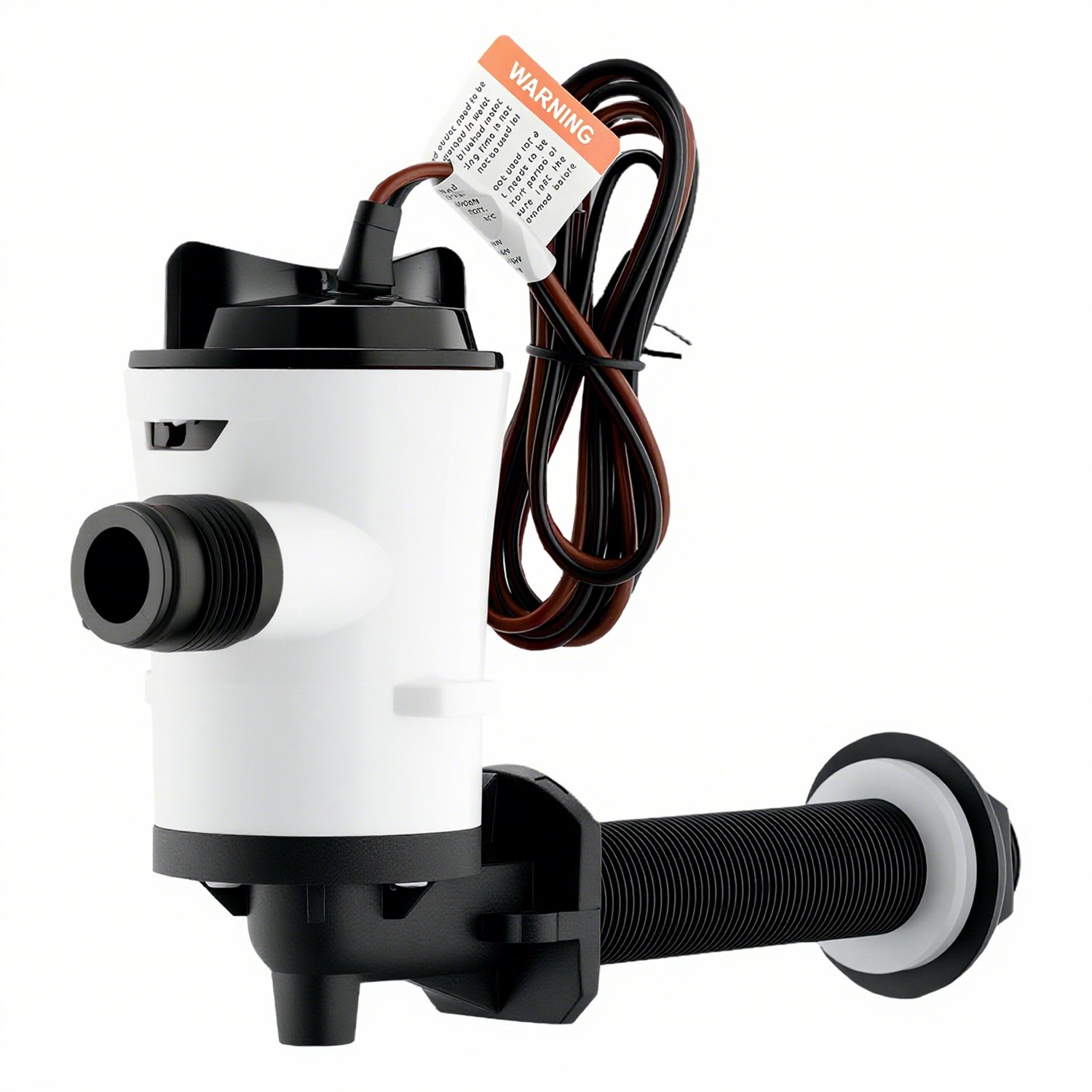 VEVOR 12 V 800 GPH Livewell-Belüftungspumpe für Boote mit abnehmbarem Motor, korrosionsbeständig, 90°-Bogenrohr, Tauchfähige Köderbrunnen-Livewell-Belüftungspumpe für Süß- und Salzwasser