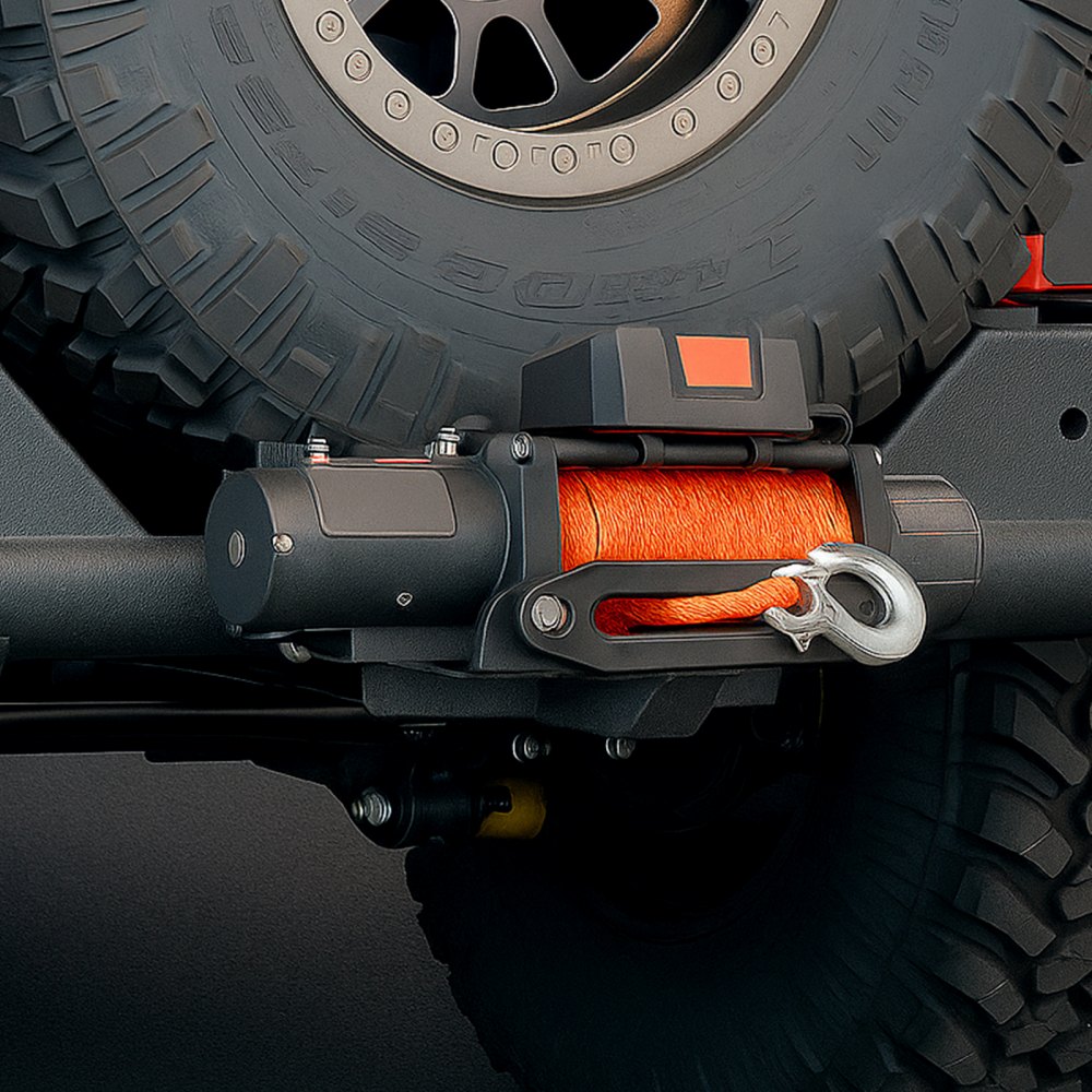 VEVOR Universal-Halterung für Anhängerkupplung, 6803 kg, Seilwinde Montageplatte Empfänger 50,8 mm, mit 2-Löcher-Montage, Stahl pulverbeschichtet, für Mountainbikes, UTV, LKWs, Schwarz