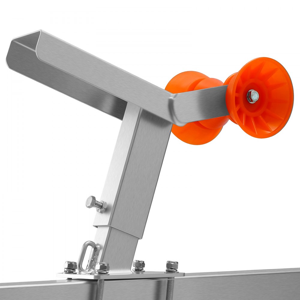 VEVOR Bootsanhänger-Sitz mit Rolle, 365–548 mm höhenverstellbar, Windstand mit U-Bolzen für 50,8–76,2 mm B x 76,2–101,6 mm H Anhängerkupplung, passend für Jetski, Segelboot, Schnellboot