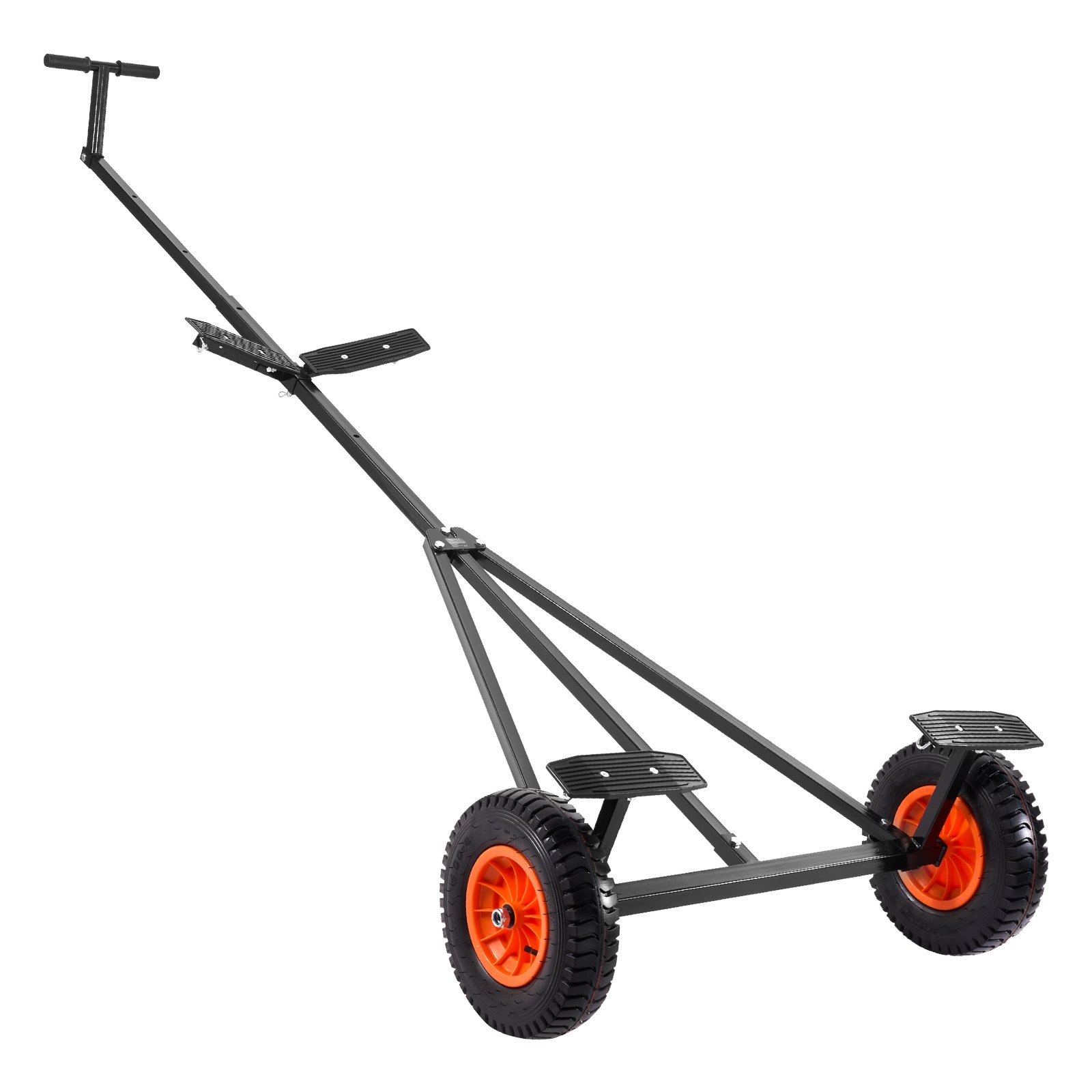 VEVOR Bootsanhänger-Transportwagen, Rangierhilfe Anhänger, 190 kg Stützlast, 40 cm Luftreifen, Karbonstahl, Rutschfeste Halterung, zum Bewegen von Kajaks, Motorbooten und Fischerbooten