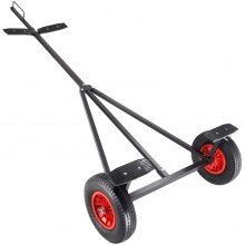 VEVOR Faltbarer Bootswagen 190kg Tragfähigkeit Slipwagen 310,5x107,5x48cm Handtrailer Kohlenstoffstahl 40,6cm Luftreifen Stangenlänge 244-294cm Einstellbar Rangierhilfe Anhänger für Schlauchboote