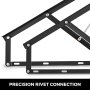 VEVOR Bett Lift Springaufbeschlag Bett 152 cm Lang, Bettbeschlag aus Stahl, Schwarz Hydraulische Bett Lift up Scharnier 60 kg Ladekapazität für Schlafsofas oder Betten mit einer Größe von 1,5 x 2 m