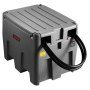 VEVOR Tragbarer Dieseltank, 220 L Fassungsvermögen & 48 L/min Durchflussrate, Gaskraftstofftank mit 12 V Transferpumpe & 4 m Gummischlauch, PE-Diesel-Transfertanks für Kraftstofftransport, grau