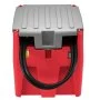 VEVOR Tragbarer Dieseltank, 220 L Fassungsvermögen & 48L/min Durchflussrate, Gaskraftstofftank mit 12 V Transferpumpe & 4 m Gummischlauch, PE-Diesel-Transfertanks für Kraftstofftransport, Rot