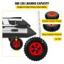 VEVOR Slipräder, Boot Räder Heckräder 226,8 kg Tragfähigkeit, 304,8 mm Gummiräder, Schlauchbooträder Transporträder inflatable boat wheels für Schlauchboot Schlammboote Ruderboote Segeljollen