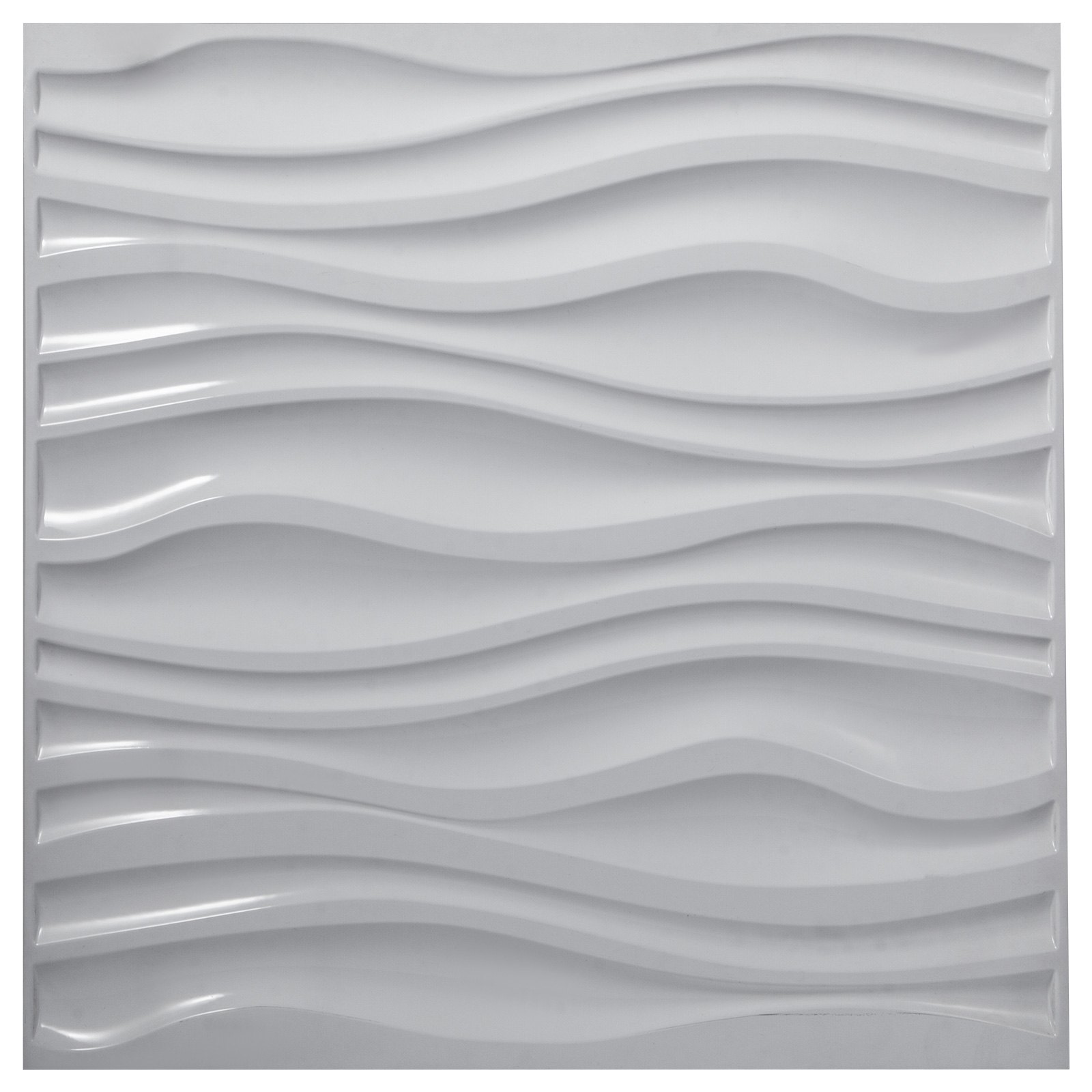3d Wandpaneel Schwarz 13 Stücke Pvc Wellen-design 32 Sqft Raumdekoration