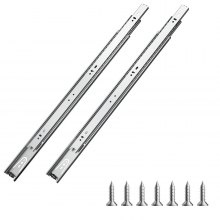 VEVOR Schubladenführungen, 50 cm, 10 Paar ausziehbare Schubladenschienen mit Kugellager, 45 kg Tragkraft, robuste seitlich montierte Kommodenschubladenführungen, Schubladenschienen für den DIY-Ersatz