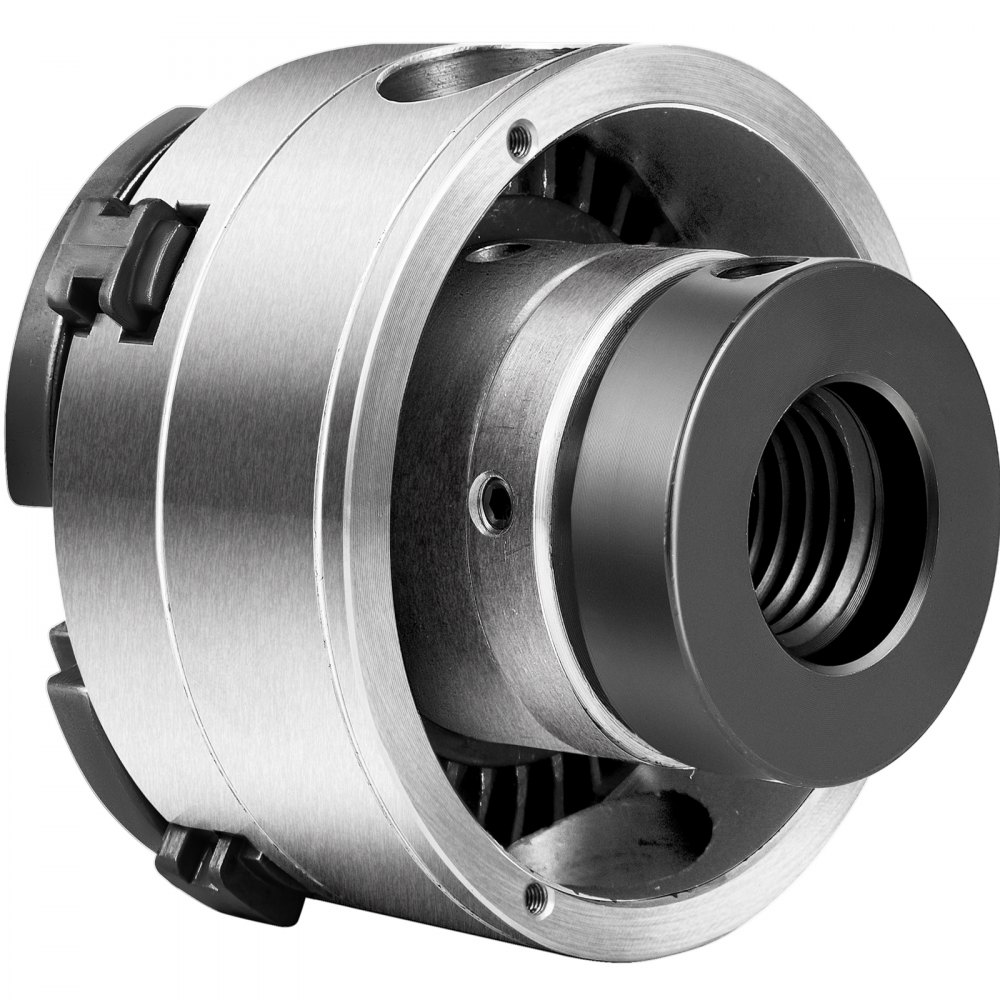VEVOR Vierbackenfutter 95 mm, Drehfutter Gewinde 1 Zoll x 8 TPI, 4 Backenfutter, Holzverbeitungsspanfutter, Drehfutter Holzverarbeitung, Drehbankfutter, Mini Holzdrehfutter, Holzdrehfutter Set Inkl.