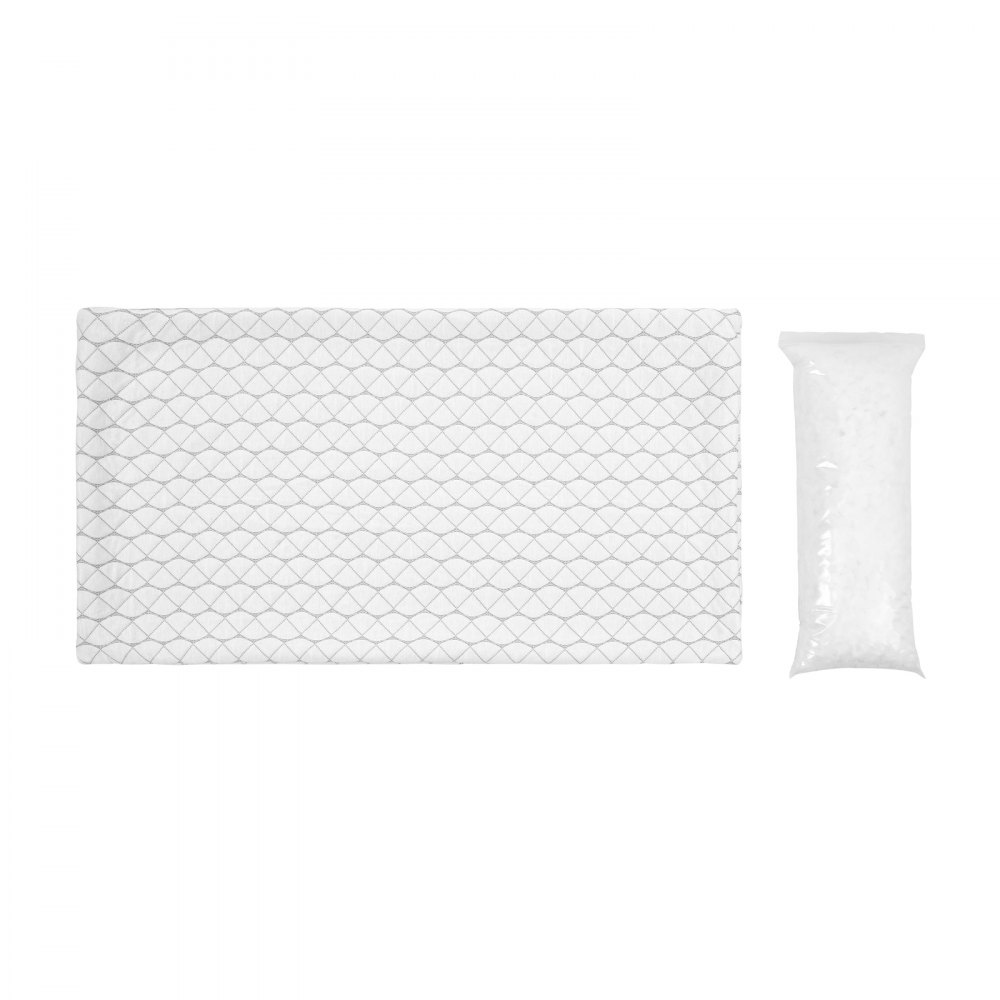 VEVOR Kopfkissen, Kingsize, Schlafkissen mit Memory-Schaum-Füllung, Bettkissen, stützend & verstellbar, inkl. Kissenbezug aus Naturfaser, Bettwäsche für Rücken-, Bauch- & Seitenschläfer