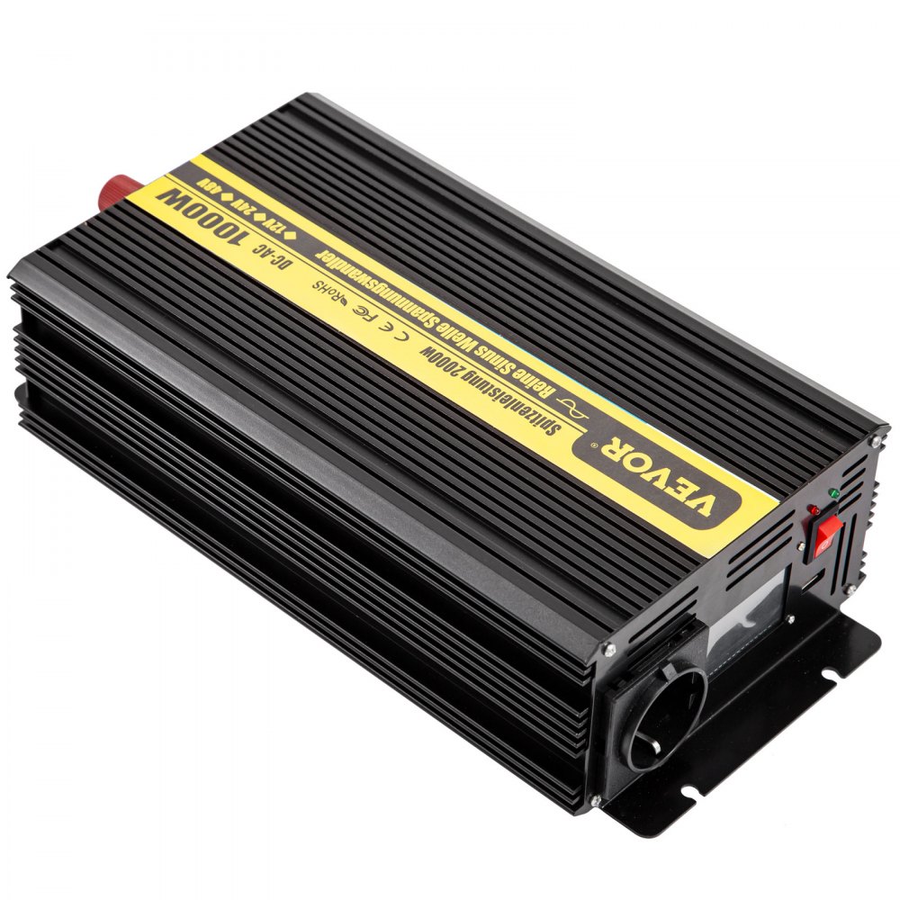 Vevor Reiner Sinus-wechselrichter 1000w Inverter Dc 12v Ac 230v Spannungswandler