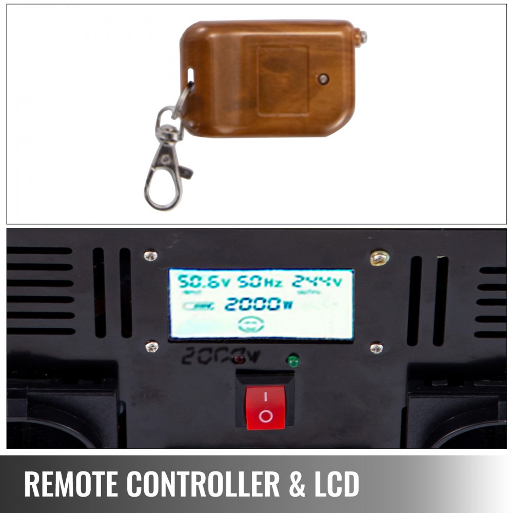 Vevor Spannungswandler Wechselrichter 3500w 7000w Reiner Sinus 12v 230v Usb Lcd